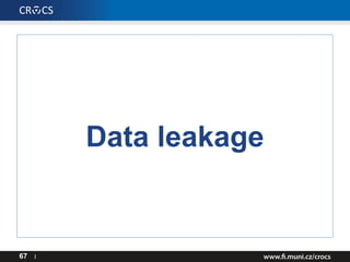 Data leakage
67 I
 