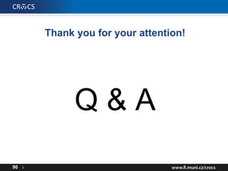 Thank you for your attention!
Q & A
96 I
 