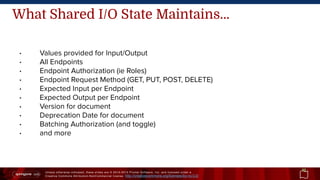 Unless otherwise indicated, these slides are © 2013 -2015 Pivotal Software, Inc. and licensed under a
Creative Commons Att...