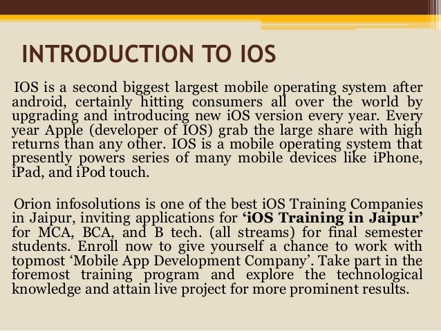 Ios Training Ppt