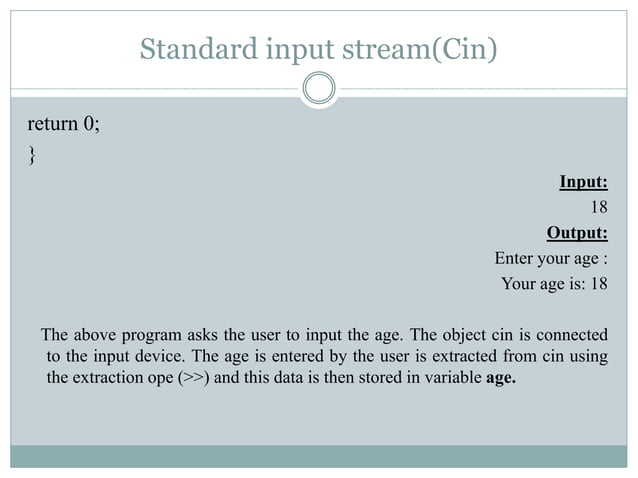 Iostream in c++ | PPTX