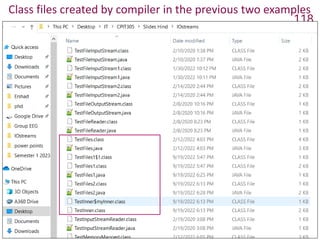 Class files created by compiler in the previous two examples
118
 