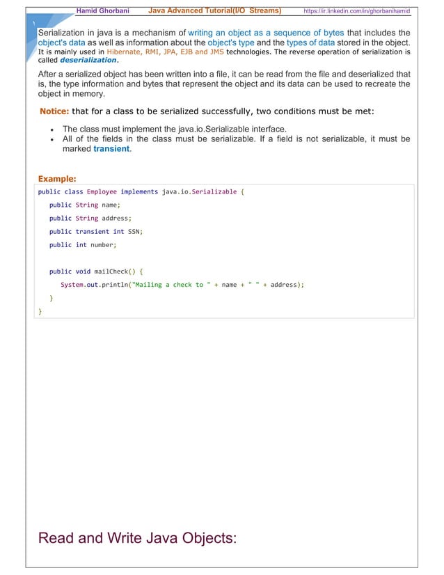 Java I/o streams | PDF