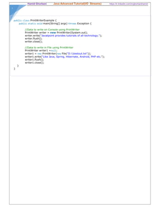 Java I/o streams | PDF