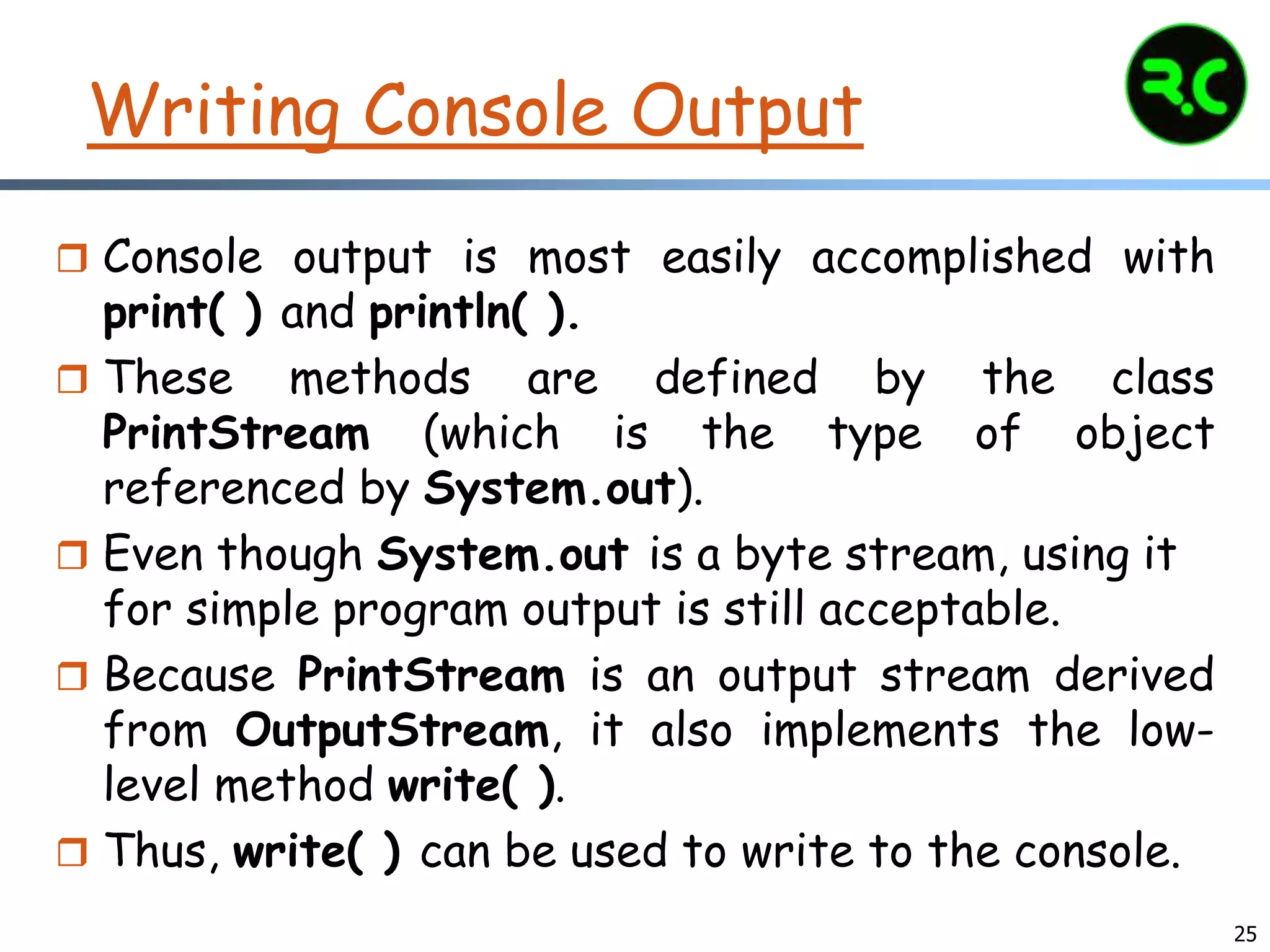 I/O Streams | PPTX
