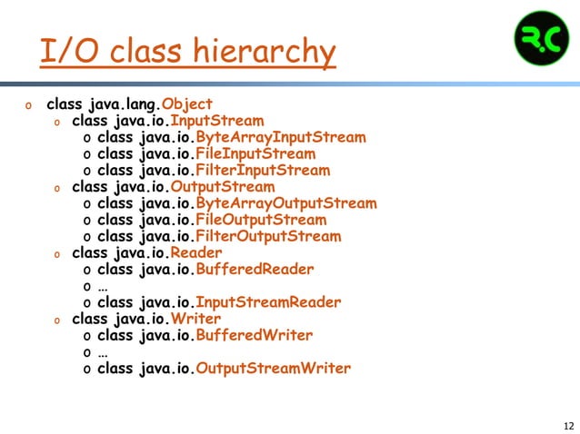 I/O Streams | PPTX