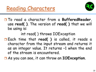 I/O Streams | PPTX
