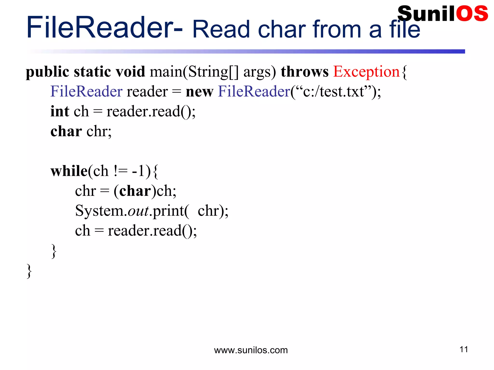 Java Input Output and File Handling | PPT