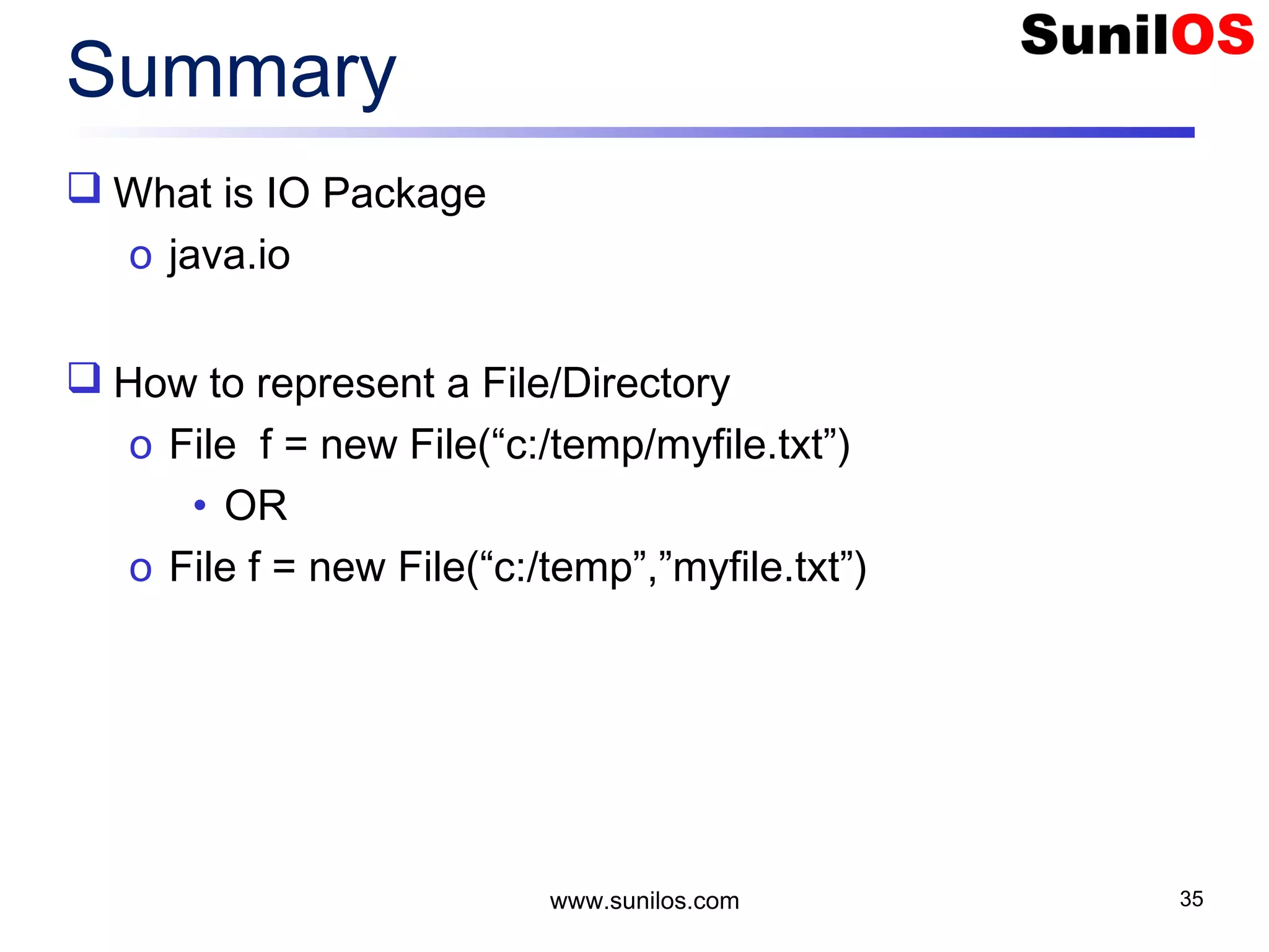 Java Input Output and File Handling | PPT