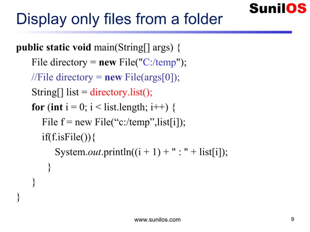 Java Input Output and File Handling | PPT