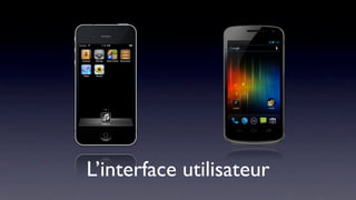 L’interface utilisateur
 