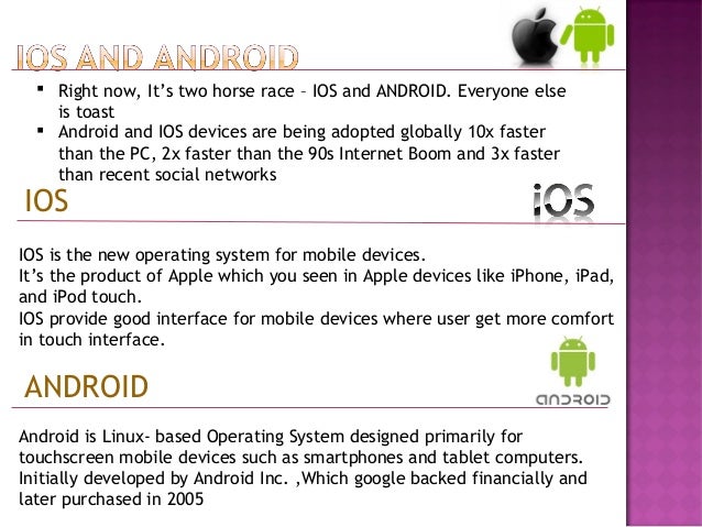 IOS vs Android presentation by Saikrishna