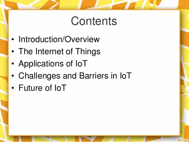 an overview and application of the internet of things an overview and application of the internet of things