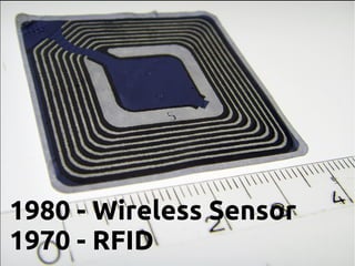 1980 - Wireless Sensor
1970 - RFID
 