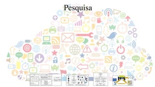 Pesquisa
Middleware de
Internet das Coisas (IoT)
Coleta e Agregação
de Dados
Processamento de
Dados de
Dispositivos IoT
Dispositivos Médicos, incluindo hospitais, clínicas e a
casa do paciente, com tags e sensores IoT
Aplicações do Usuário
Rede de Comunicação usando RFID (Identiﬁcação por Rádio
Freqüência) ou usando gateways com conexão pela Internet
Comunicação com ou sem ﬁo,
usando redes locais ou a Internet
Goal
• To develop a cloud-based RFID framework for smart fridges.
Browsing my fridge
Third-party
apps
RFID framework over
Cloud infra.
 