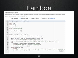 Lambda
25
 