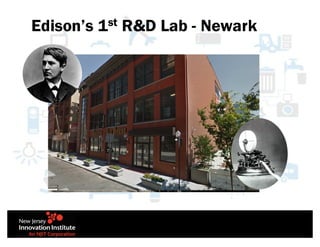 Edison’s 1st R&D Lab - Newark
 
