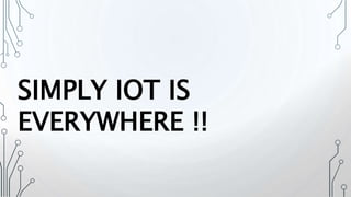 SIMPLY IOT IS
EVERYWHERE !!
 