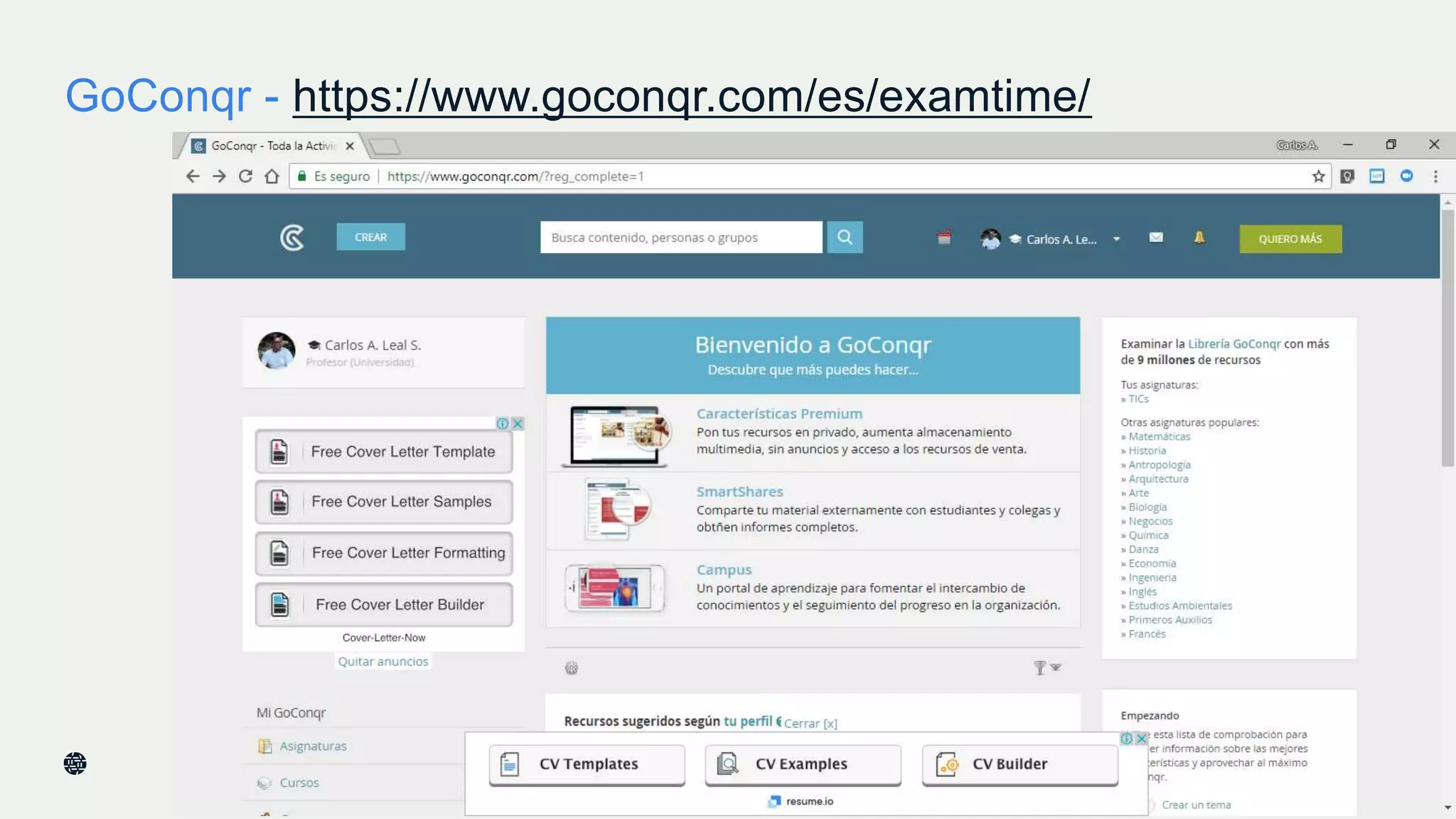 GoConqr - https://www.goconqr.com/es/examtime/
23
 