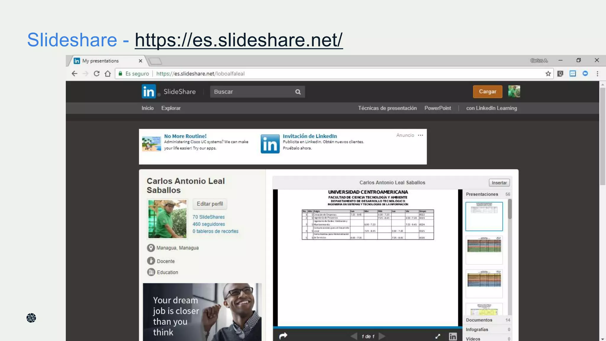 Slideshare - https://es.slideshare.net/
25
 