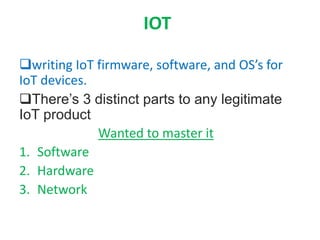 IOT beginnners | PPTX