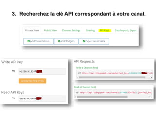3. Recherchez la clé API correspondant à votre canal.
 