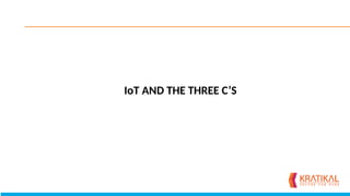 IoT AND THE THREE C’S
 