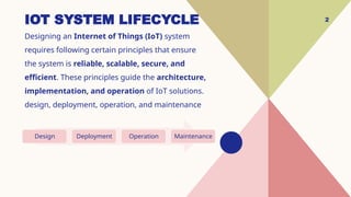 IOT system design life cycle and principals | PPTX