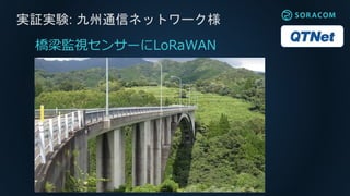実証実験: 九州通信ネットワーク様
橋梁監視センサーにLoRaWAN
 