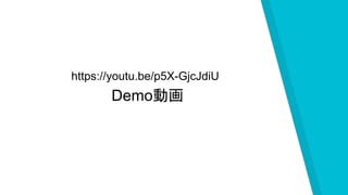 Demo動画
https://youtu.be/p5X-GjcJdiU
 