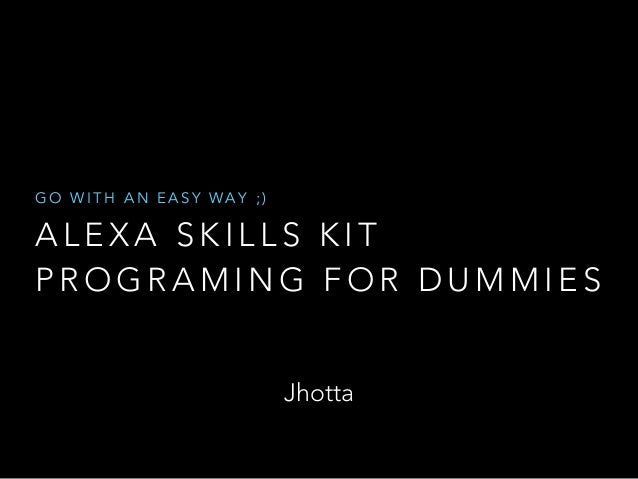 alexa for dummies
