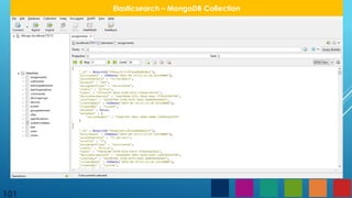 101
Elasticsearch – MongoDB Collection
 