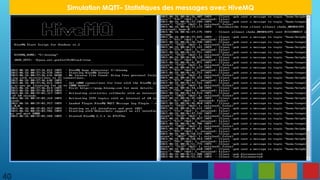 40
Simulation MQTT– Statistiques des messages avec HiveMQ
 