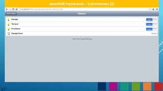67
openHAB Framework – Commandes (2)
 