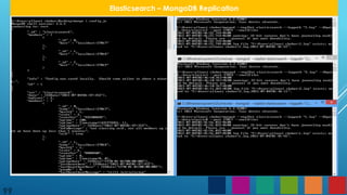 99
Elasticsearch – MongoDB Replication
 