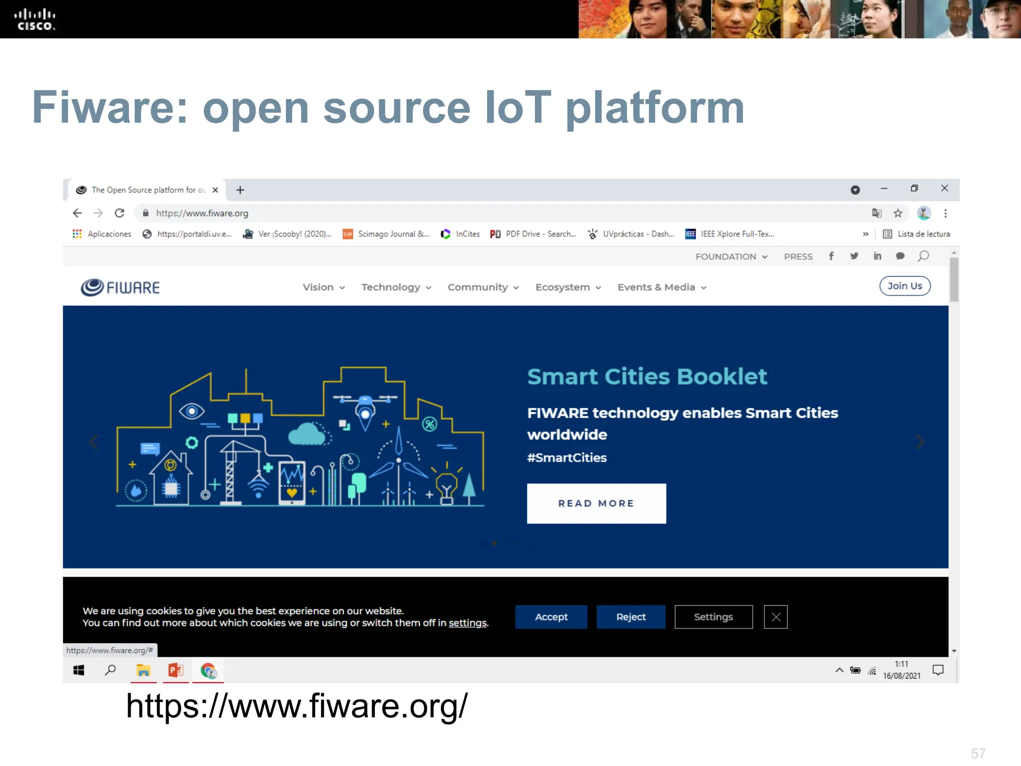 57
Fiware: open source IoT platform
https://www.fiware.org/
 