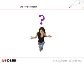 ITS	
  Giua,	
  Cagliari	
  -­‐	
  26	
  Marzo	
  2015	
  
Che	
  cos’è	
  una	
  rete?	
  
 