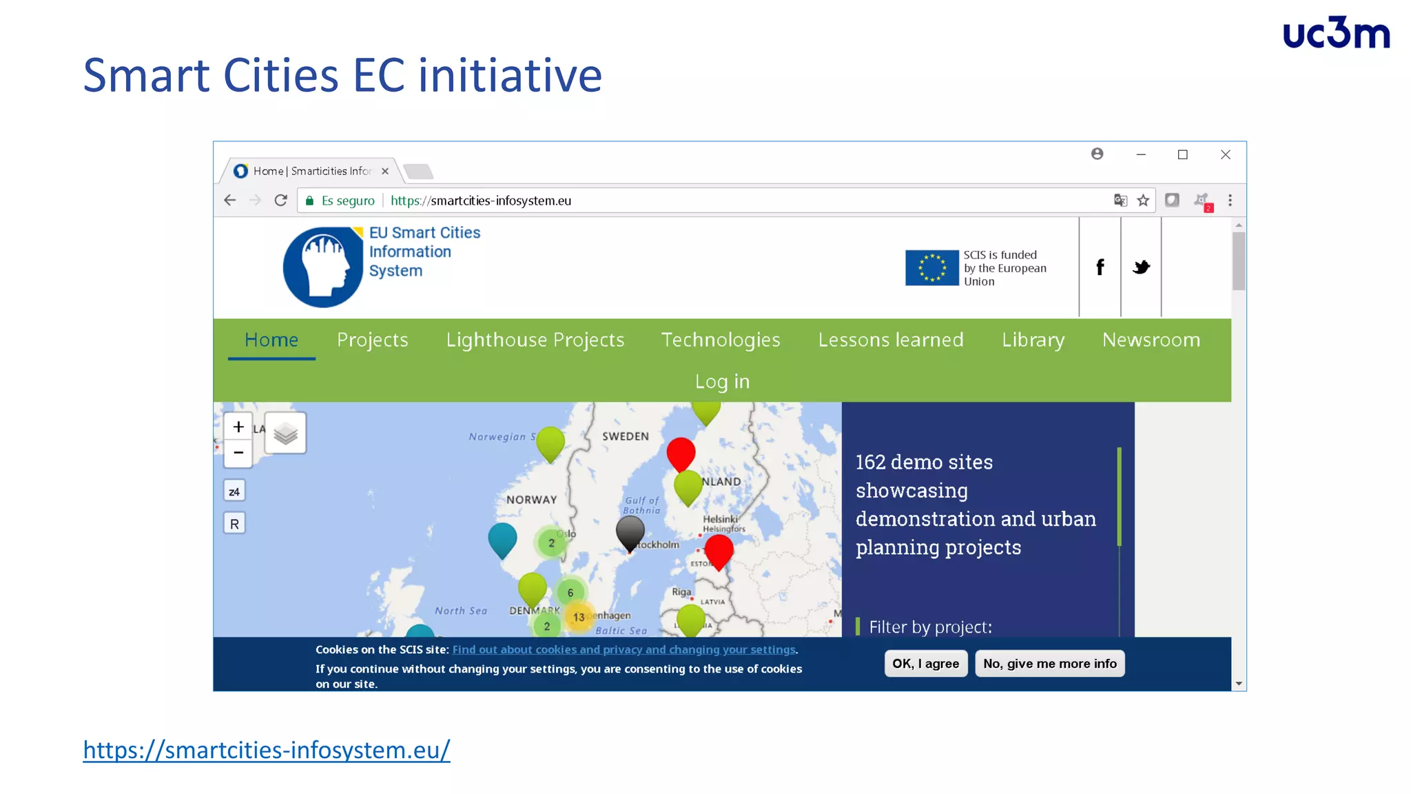 Smart Cities EC initiative
https://smartcities-infosystem.eu/
 
