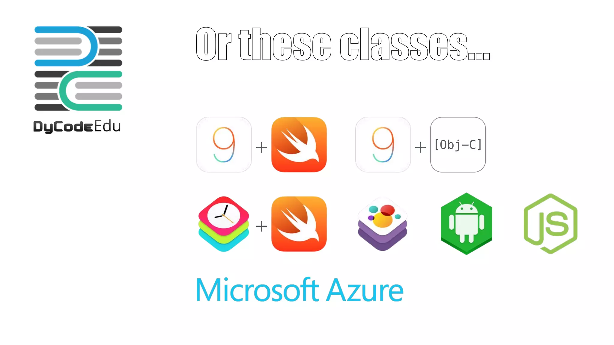 Or these classes…
+ + [Obj-C]
+
 