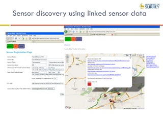 Sensor discovery using linked sensor data
 