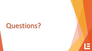 Questions?
 