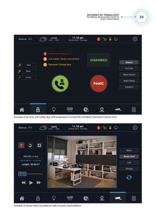 39
Example of Security and Safety App with Integration to SmartCity Intelligent Operation Centres (IoC)
Example of Home Video Surveillance with secured cloud platform
 