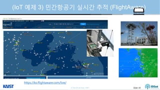 © Auto-ID Lab Korea / KAIST Slide 45
(IoT 예제 3) 민간항공기 실시간 추적 (FlightAware)
https://ko.flightaware.com/live/
 