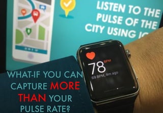 What is Your Pulse Rate?
WHAT-IF YOU CAN
CAPTURE MORE
THAN YOUR
PULSE RATE?
 