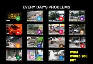 BE THE EYES OF THE CITY
REPORT TO THE LOCAL COUNCILS
 