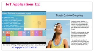 IoT Applications Ex:
 