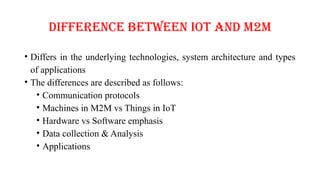 IoT and M2M characteristics and limitations | PPTX