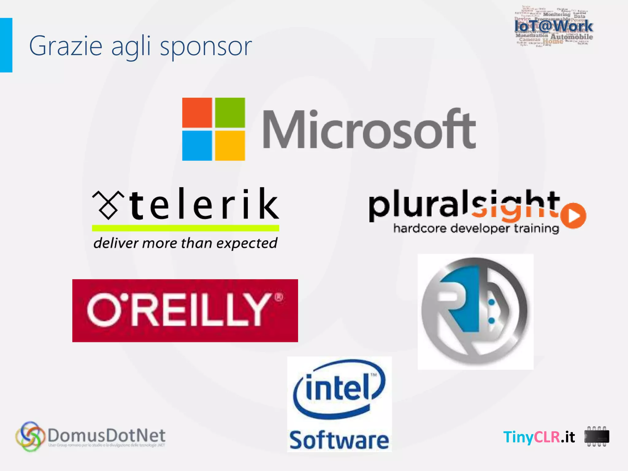 TinyCLR.it
Grazie agli sponsor
 