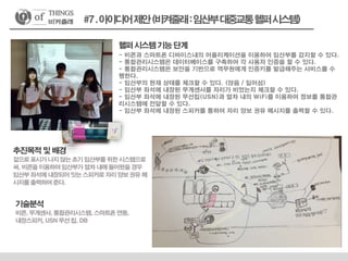 - 비콘과 스마트폰 디바이스내의 어플리케이션을 이용하여 임산부를 감지할 수 있다.
- 통합관리시스템은 데이터베이스를 구축하여 각 사용자 인증을 할 수 있다.
- 통합관리시스템은 보안을 기반으로 역무원에게 인증키를 발급해주는 서비스를 수
행한다.
- 임산부의 현재 상태를 체크할 수 있다. (앉음 / 일어섬)
- 임산부 좌석에 내장된 무게센서를 자리가 비었는지 체크할 수 있다.
- 임산부 좌석에 내장된 무선칩(USN)과 열차 내의 WiFi를 이용하여 정보를 통합관
리시스템에 전달할 수 있다.
- 임산부 좌석에 내장된 스피커를 통하여 자리 양보 권유 메시지를 출력할 수 있다.
 