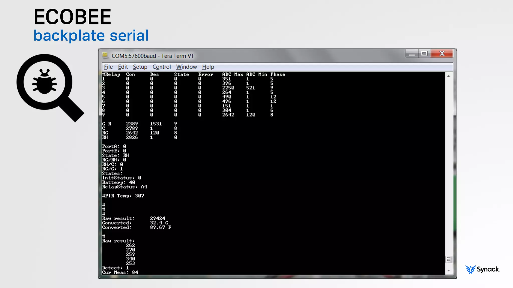 ECOBEE
backplate serial
 